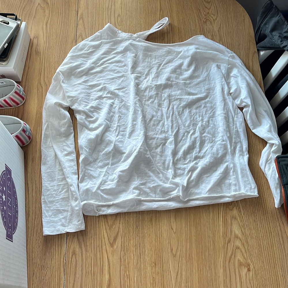 Wait forever 21 long sleeve shirt with off shoulder